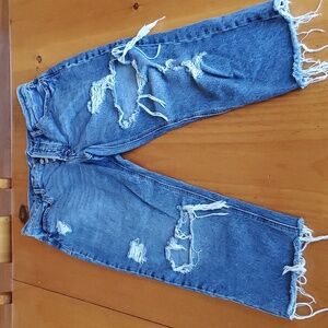 Old Navy slouchy straight jeans